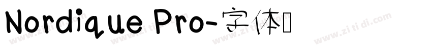Nordique Pro字体转换